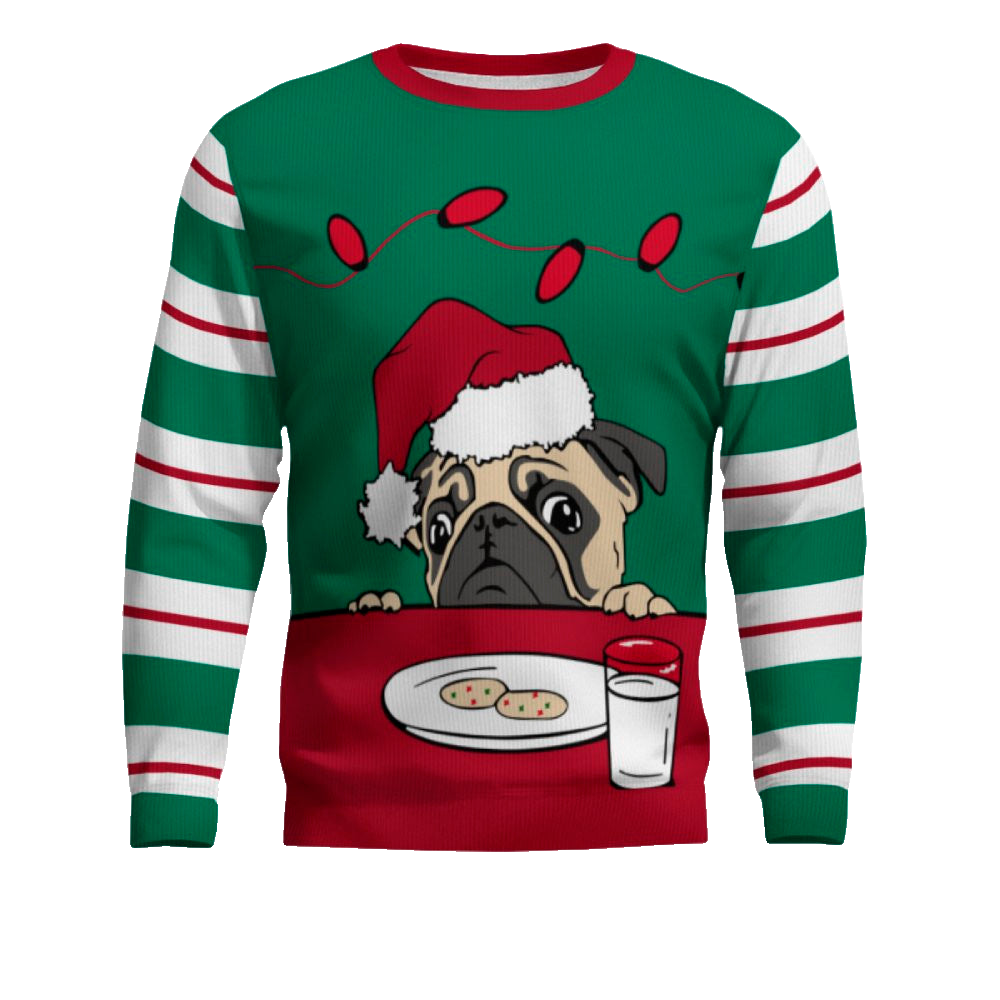 Pug Cookies Ugly Christmas Sweater – Moonbestprint