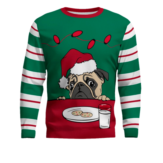 Pug Cookies Ugly Christmas Sweater – Moonbestprint