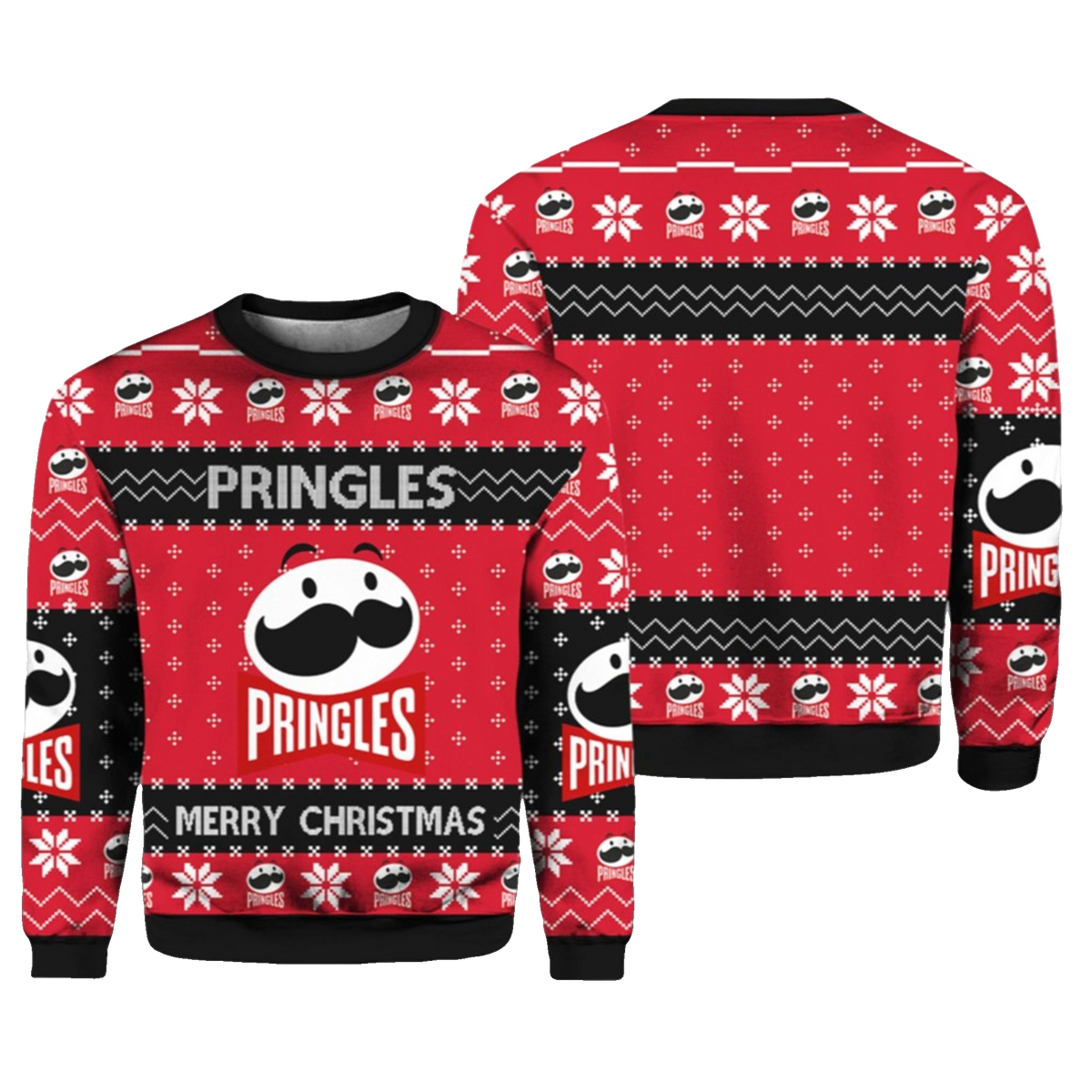 Pringles Snack Brand Ugly Christmas Sweater 2025 – Moonbestprint