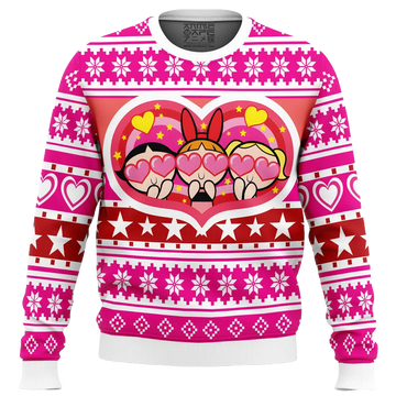 Powerpuff Girls Heart Ugly Christmas Sweater 2025 – Moonbestprint