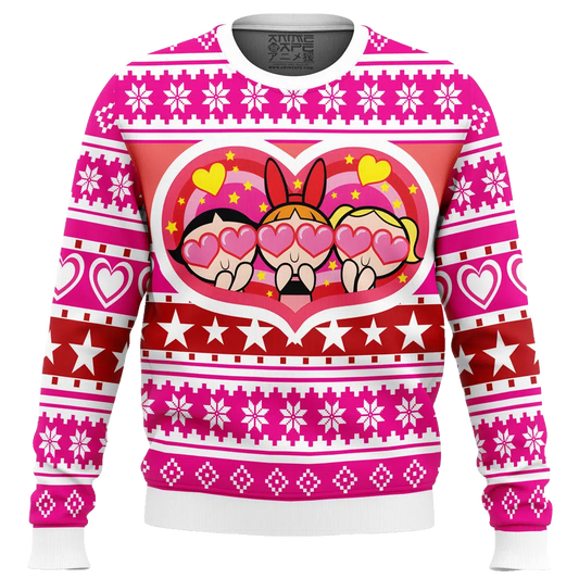 Powerpuff Girls Heart Ugly Christmas Sweater 2025 – Moonbestprint