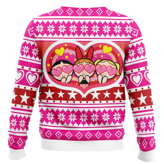 Powerpuff Girls Heart Ugly Christmas Sweater 2025 – Moonbestprint