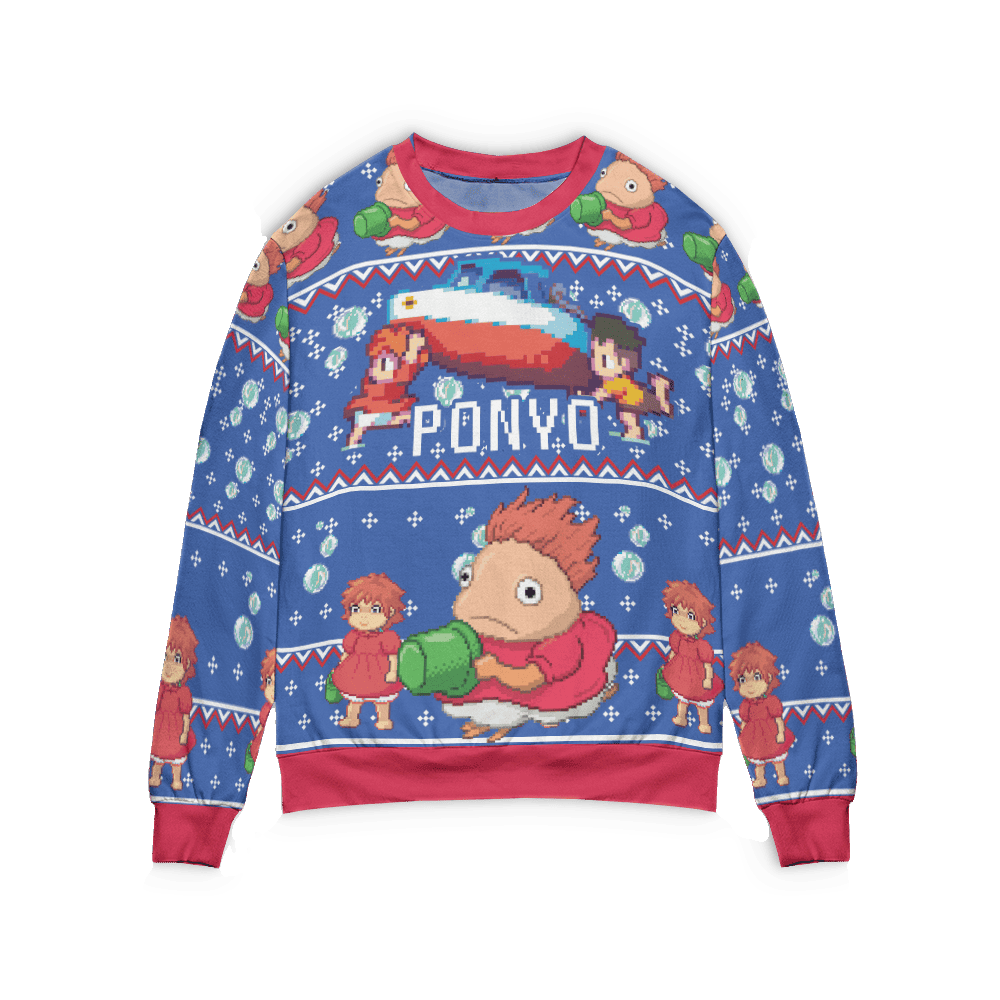 Ponyo Transforming Ugly Christmas Sweater – Moonbestprint
