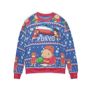 Ponyo Transforming Ugly Christmas Sweater – Moonbestprint