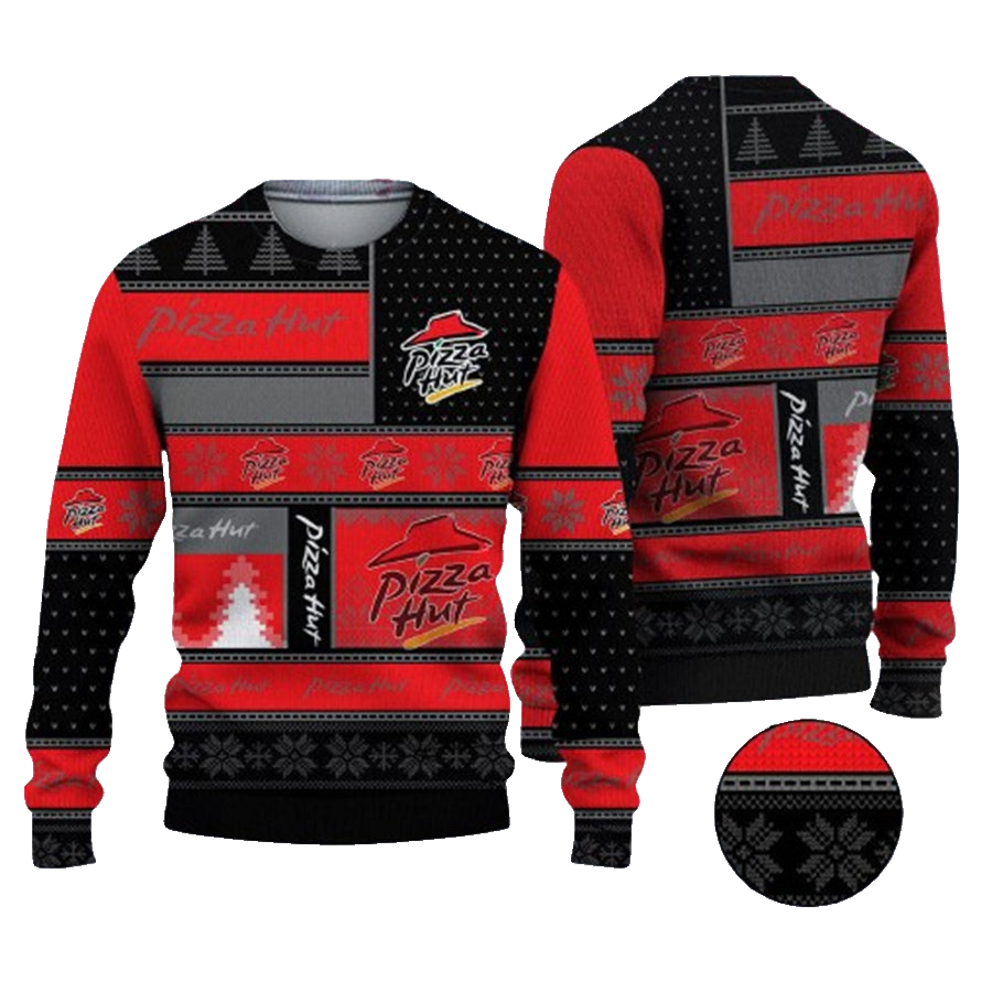 Pizza Hut Logo Ugly Christmas Sweater – Moonbestprint