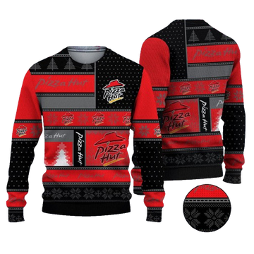 Pizza Hut Logo Ugly Christmas Sweater – Moonbestprint