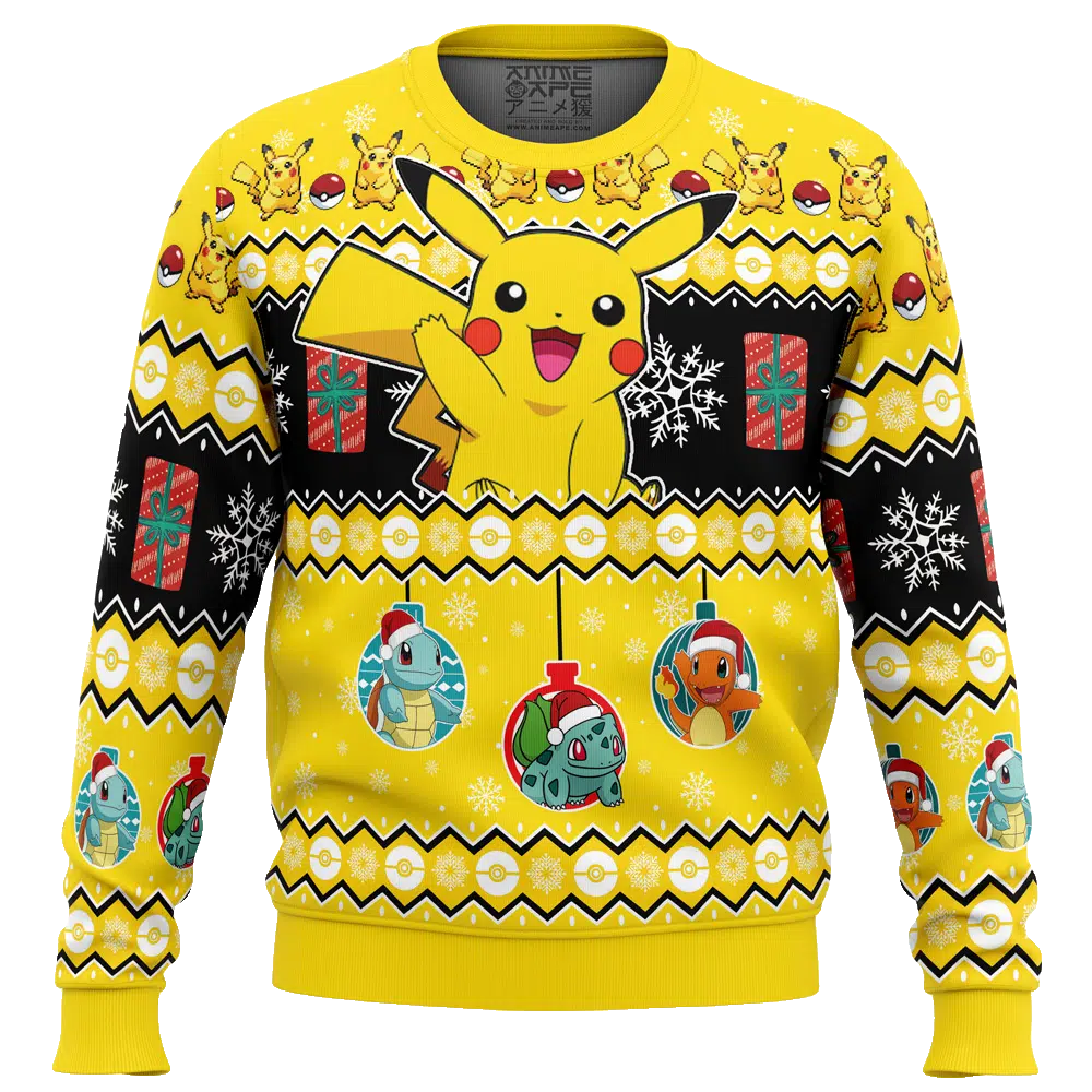 Pikachu I Choose You Pokemon Ugly Christmas Sweater – Moonbestprint
