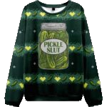 Pickle Slut Y2K Ugly Christmas Sweater – Moonbestprint