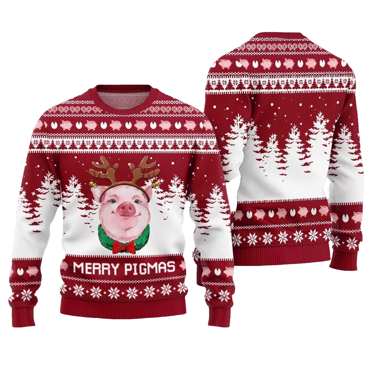 Pig Merry Pigmas Ugly Sweater 2026 Christmas - Moonbestprint