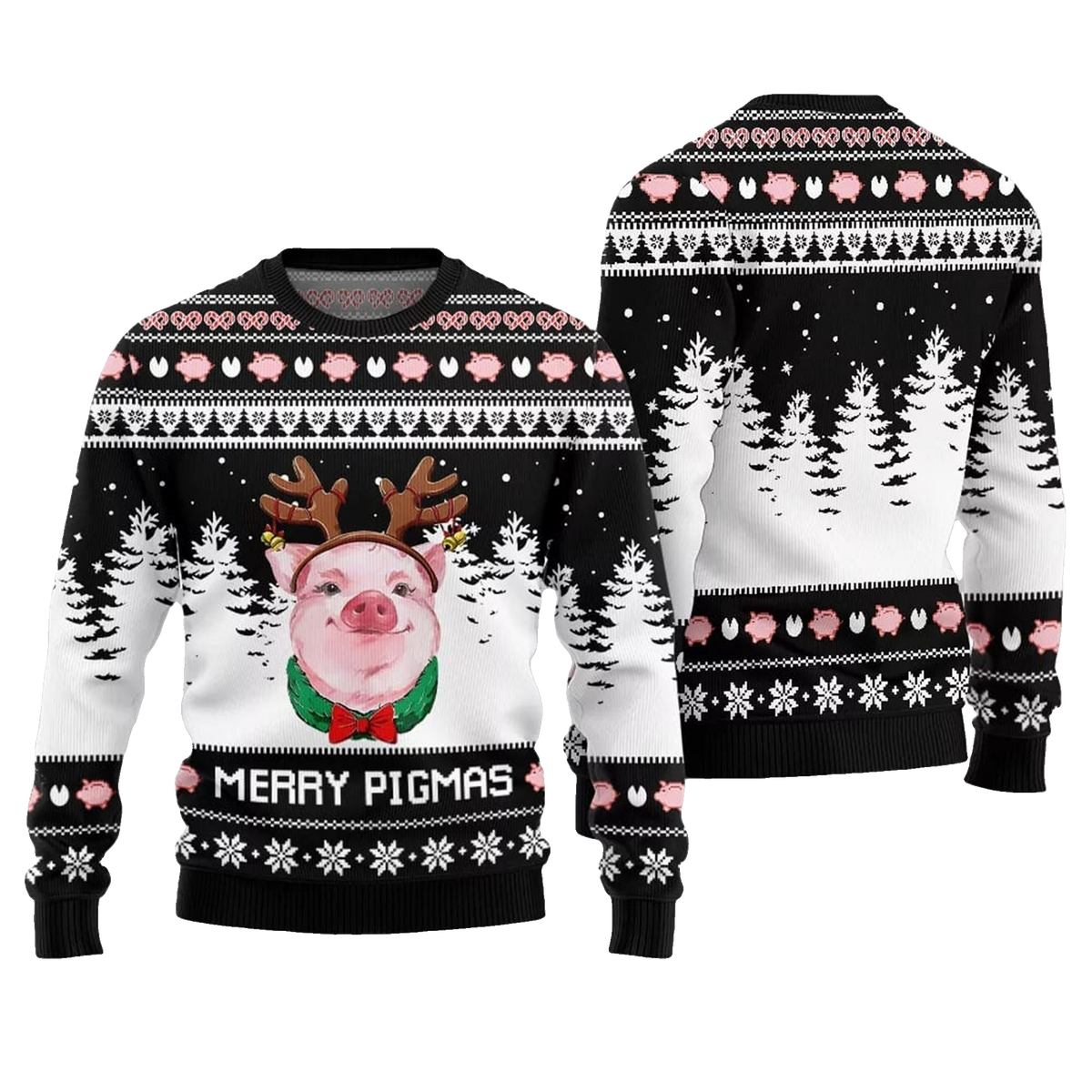 Pig Merry Pigmas Ugly Sweater 2026 Christmas - Moonbestprint