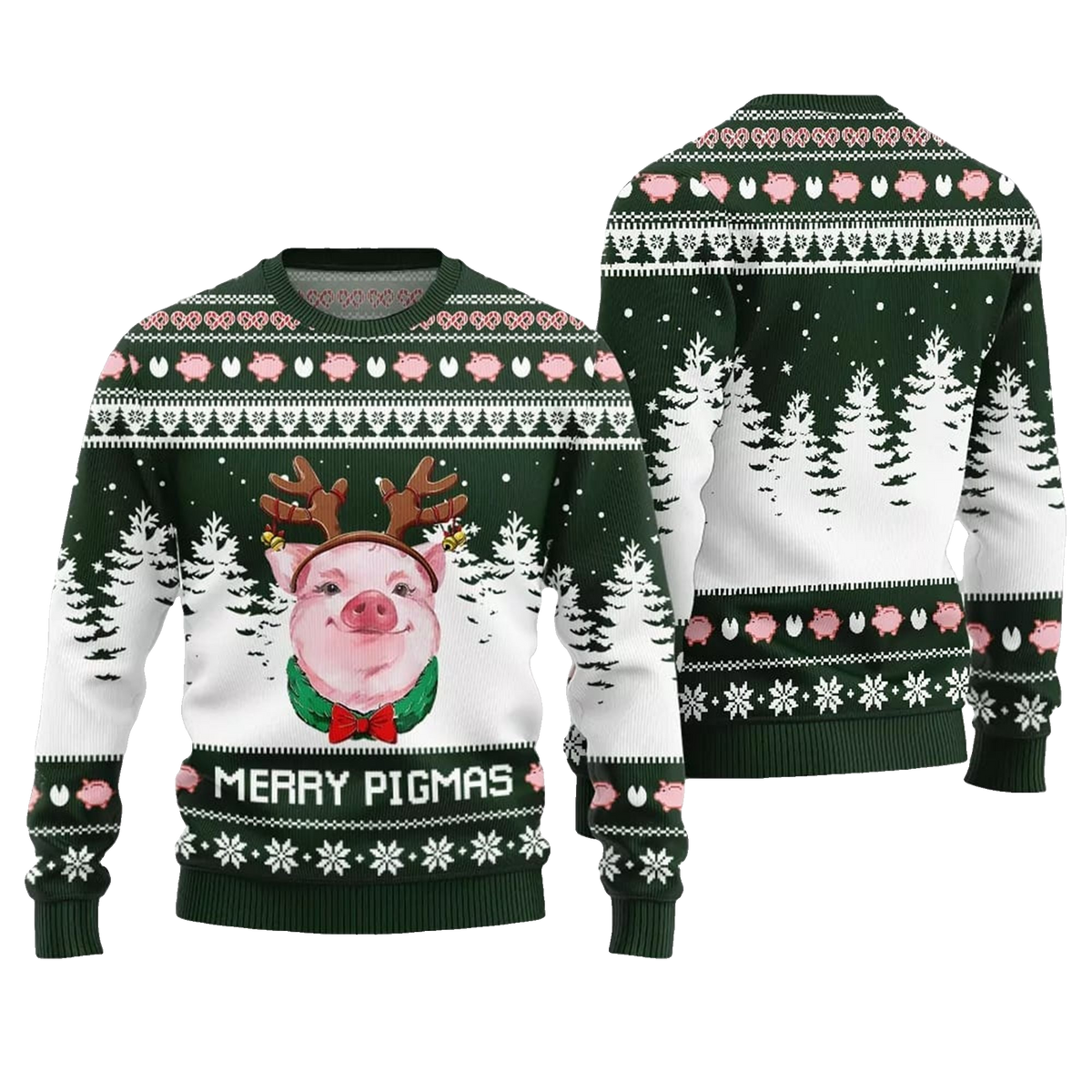 Pig Merry Pigmas Ugly Sweater 2026 Christmas - Moonbestprint