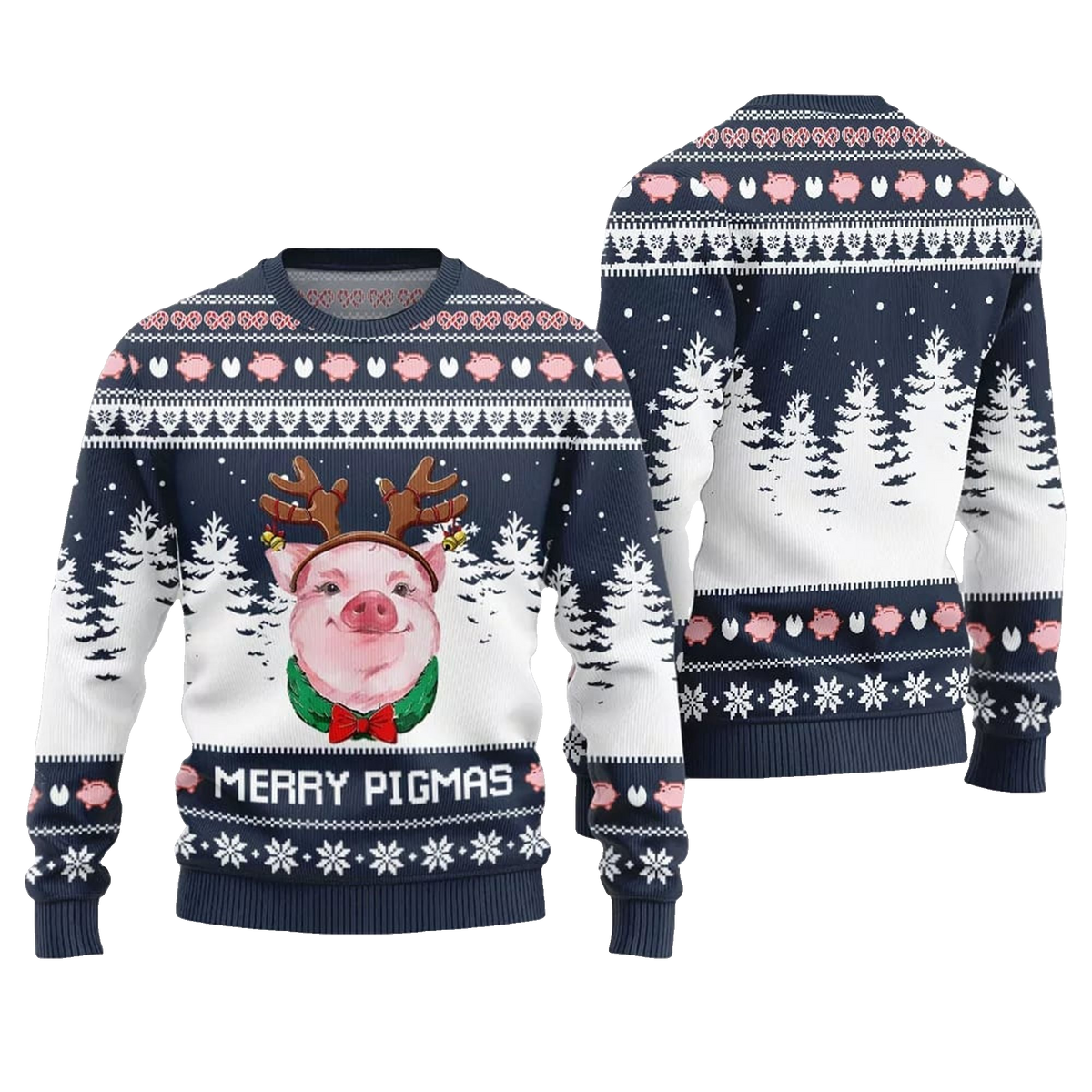 Pig Merry Pigmas Ugly Sweater 2026 Christmas - Moonbestprint