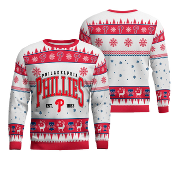 Philadelphia Phillies Baseball Christmas Ugly Sweater – Moonbestprint