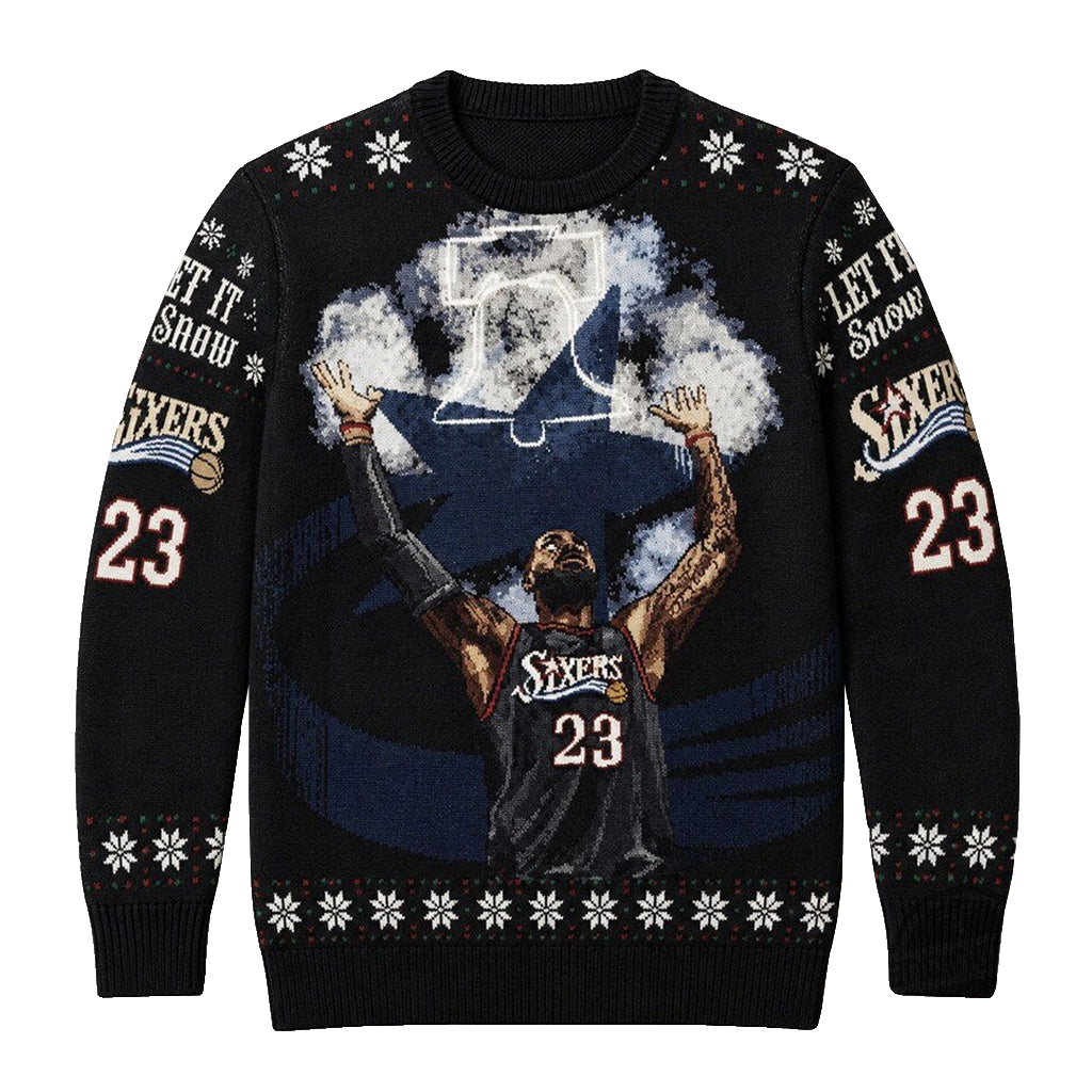 Philadelphia 76ers LeBron James 2026 Ugly Christmas Sweater For Basketball Fans – Moonbestprint