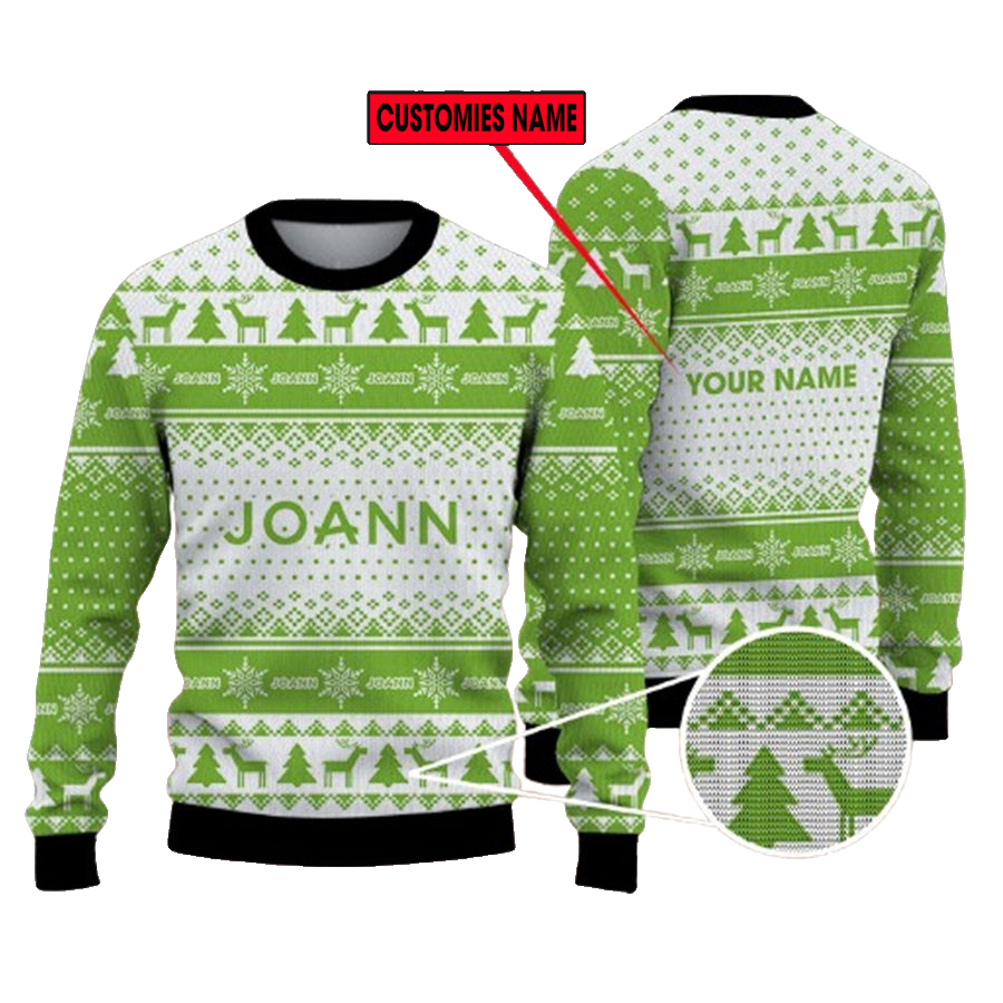 Personalized Jo Ann Stores Logo Ugly Christmas Sweater – Moonbestprint