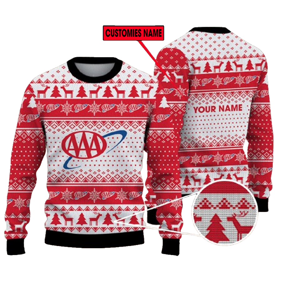Personalized Aaa Logo Ugly Christmas Sweater – Moonbestprint
