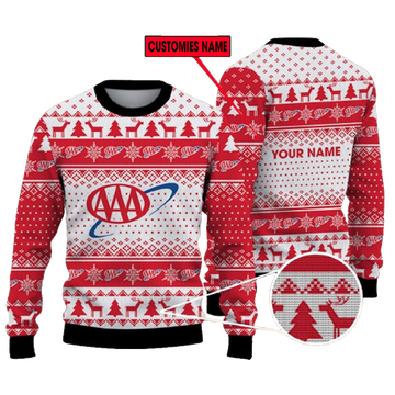 Personalized Aaa Logo Ugly Christmas Sweater – Moonbestprint