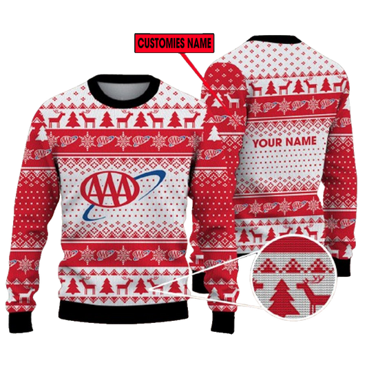 Personalized Aaa Logo Ugly Christmas Sweater – Moonbestprint