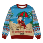 Personalised 1st Christmas Retired Ugly Sweater 2025 – Moonbestprint