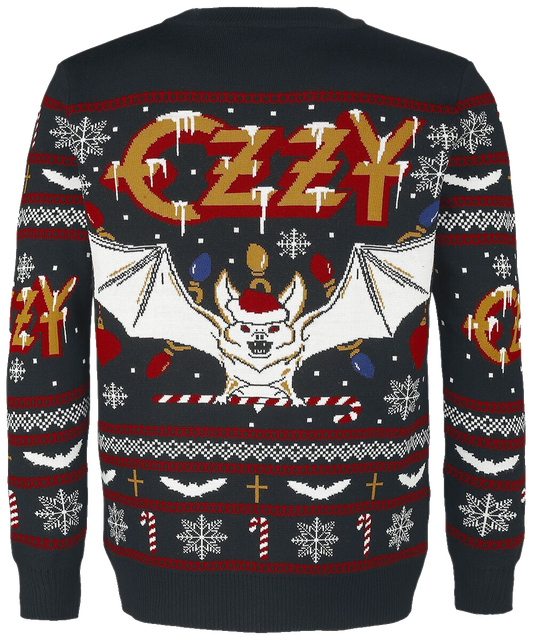 Ozzy Osbourne Multicolour Holiday Christmas Ugly Sweater – Moonbestprint