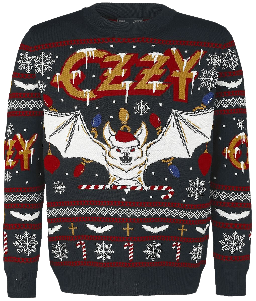 Ozzy Osbourne Multicolour Holiday Christmas Ugly Sweater – Moonbestprint