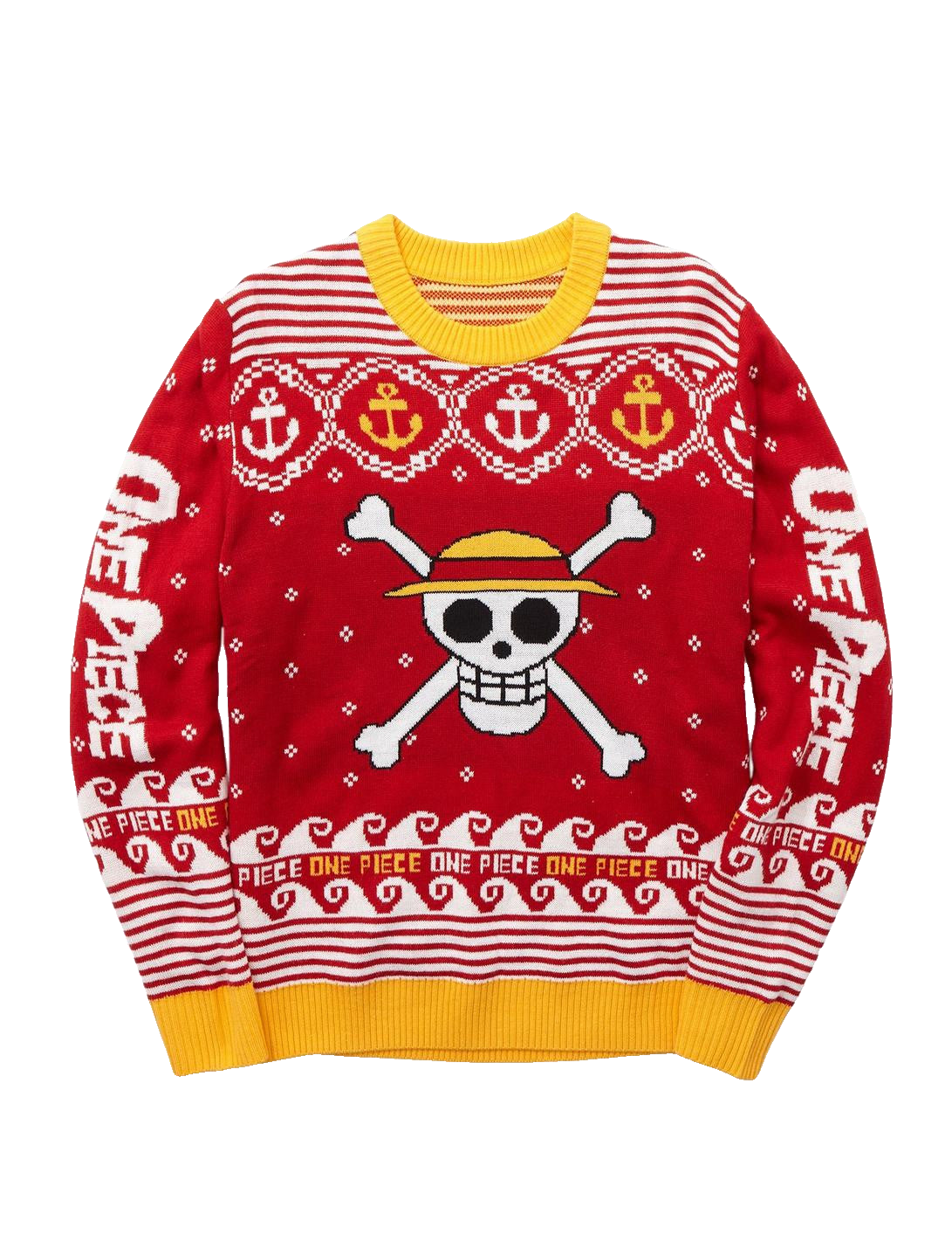 One Piece Straw Hat Pirates Jolly Roger Holiday Ugly Sweater – Moonbestprint