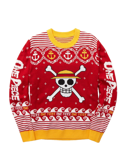 One Piece Straw Hat Pirates Jolly Roger Holiday Ugly Sweater – Moonbestprint
