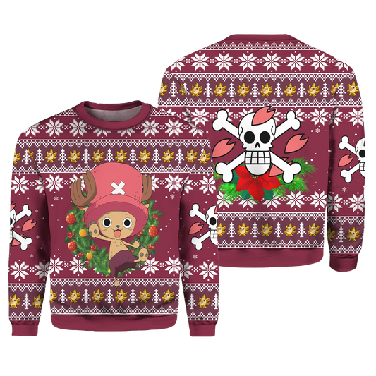 One Piece Chopper Ugly Christmas Sweater – Moonbestprint