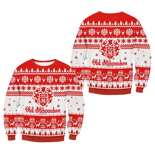 Old Milwaukee Beer Ugly Christmas Sweater – Moonbestprint