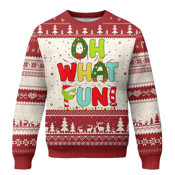 Oh What Fun Ugly Christmas Sweater - Moonbestprint
