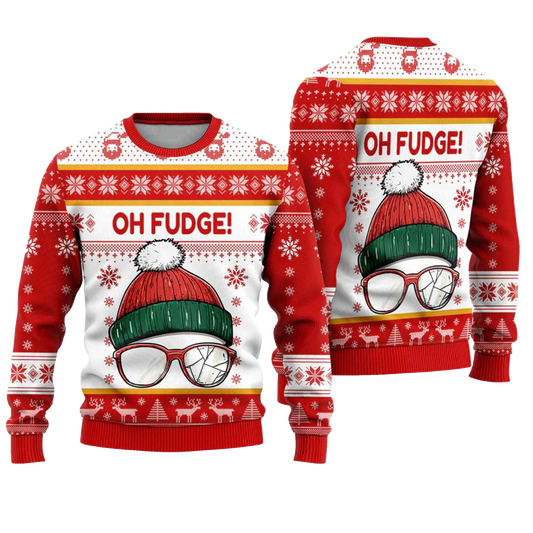 Oh Fudge Funny Ugly Christmas Sweater – Moonbestprint