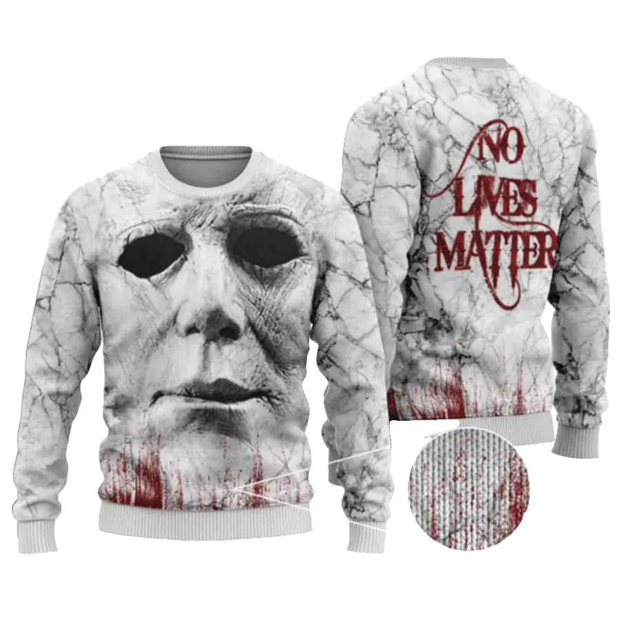 No Lives Matter Michael Myers Ugly Christmas Sweater – Moonbestprint