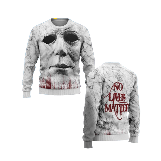 No Lives Matter Michael Myers Christmas Sweater - Moonbestprint
