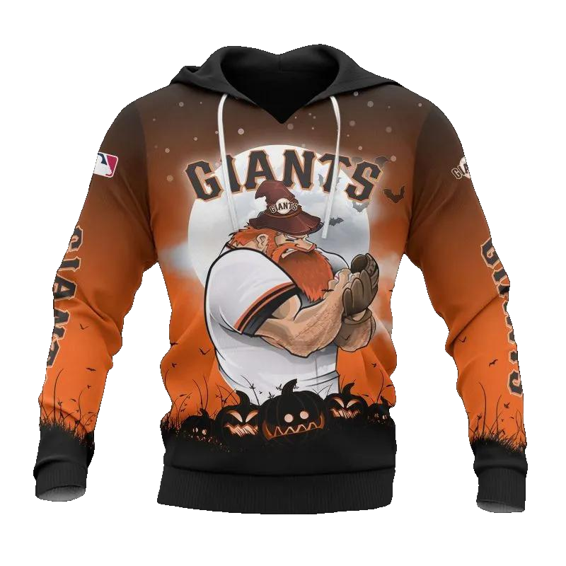 San Francisco Giants Mascot All Over Print Hoodie 1, MLB Hoodie Moonbestprint