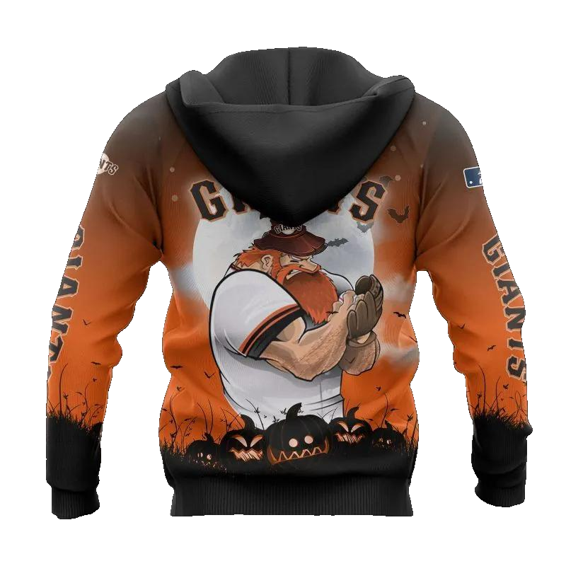 San Francisco Giants Mascot All Over Print Hoodie 1, MLB Hoodie Moonbestprint