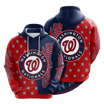 Washington Baseball Team Nationalss 3D Hoodie 2, MLB Hoodie Moonbestprint