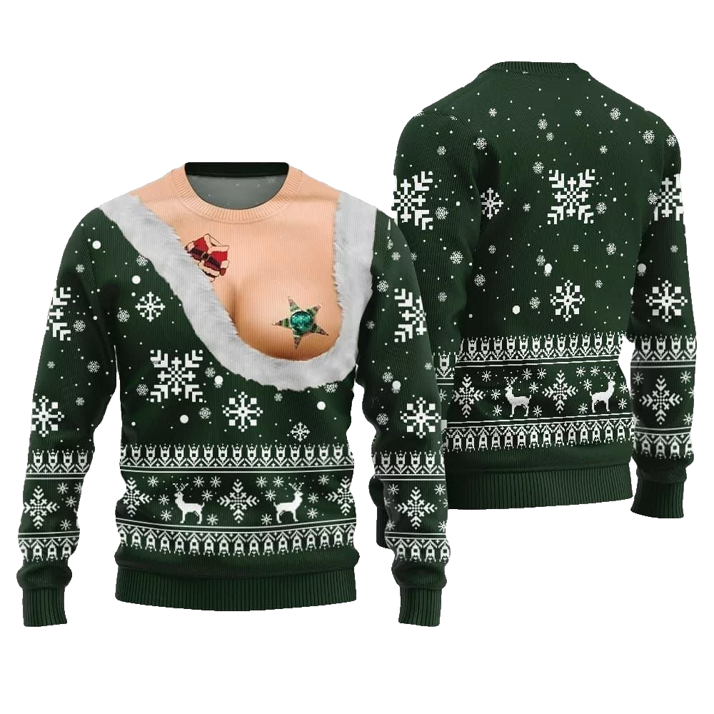 Naughty Ugly Sweater Christmas 2026 - Moonbestprint