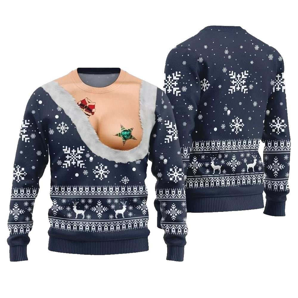 Naughty Ugly Sweater Christmas 2026 - Moonbestprint