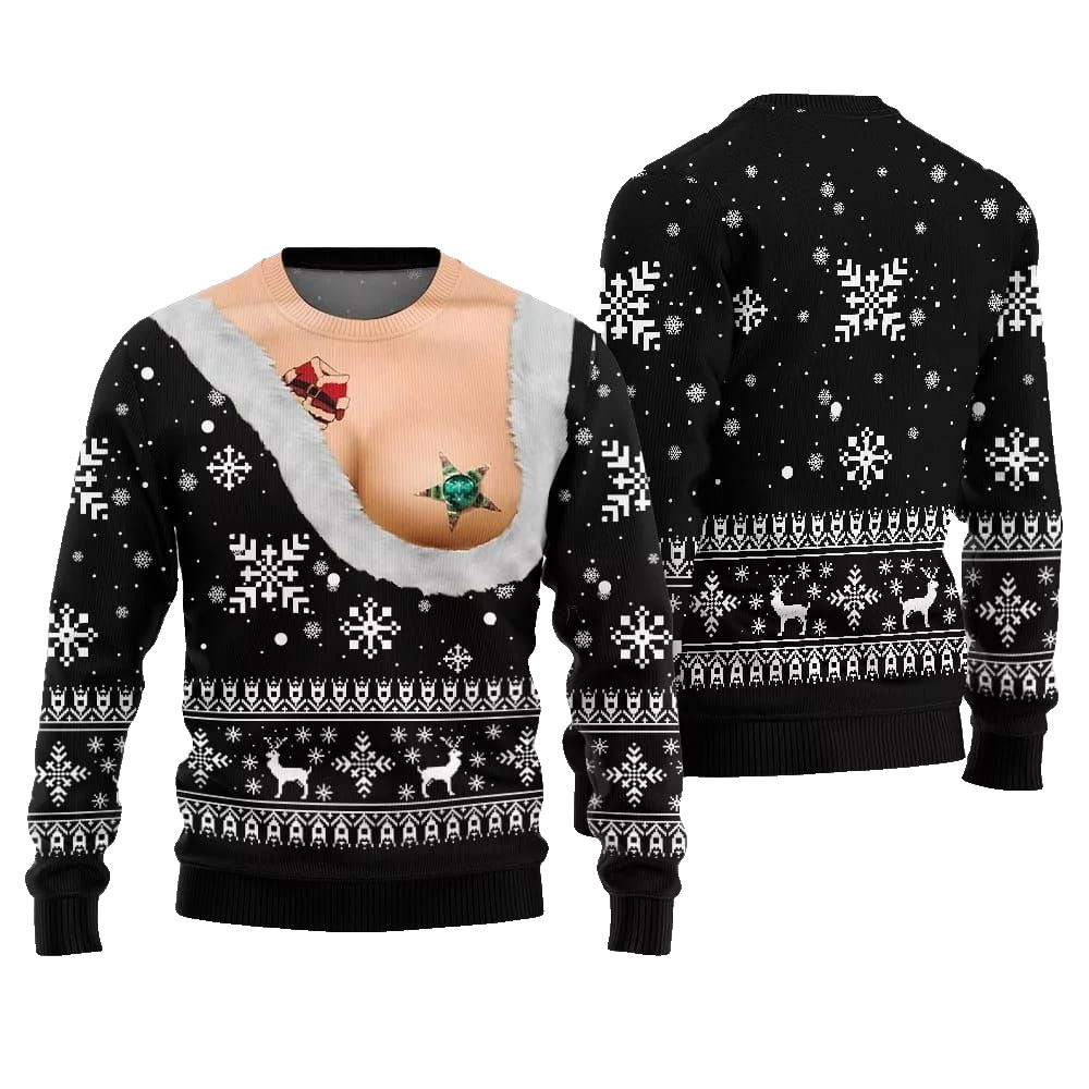 Naughty Ugly Sweater Christmas 2026 - Moonbestprint