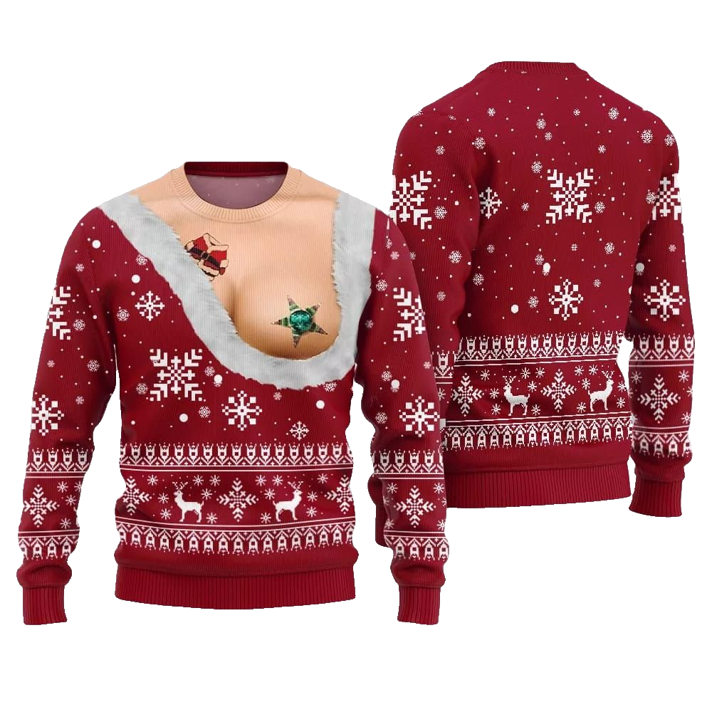 Naughty Ugly Sweater Christmas 2026 - Moonbestprint