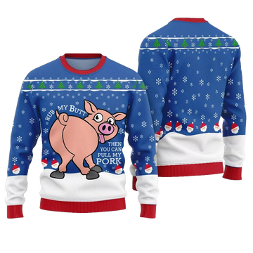 Naughty Pig Ugly Christmas Sweater - Moonbestprint