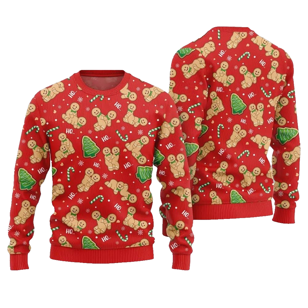 Naughty Gingerbread Ugly Sweater Christmas 2026 - Moonbestprint