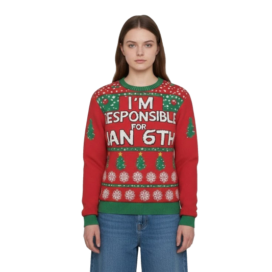 Nancy Pelosi I'm Responsible For Jan 6Th Christmas Ugly Sweater - Moonbestprint