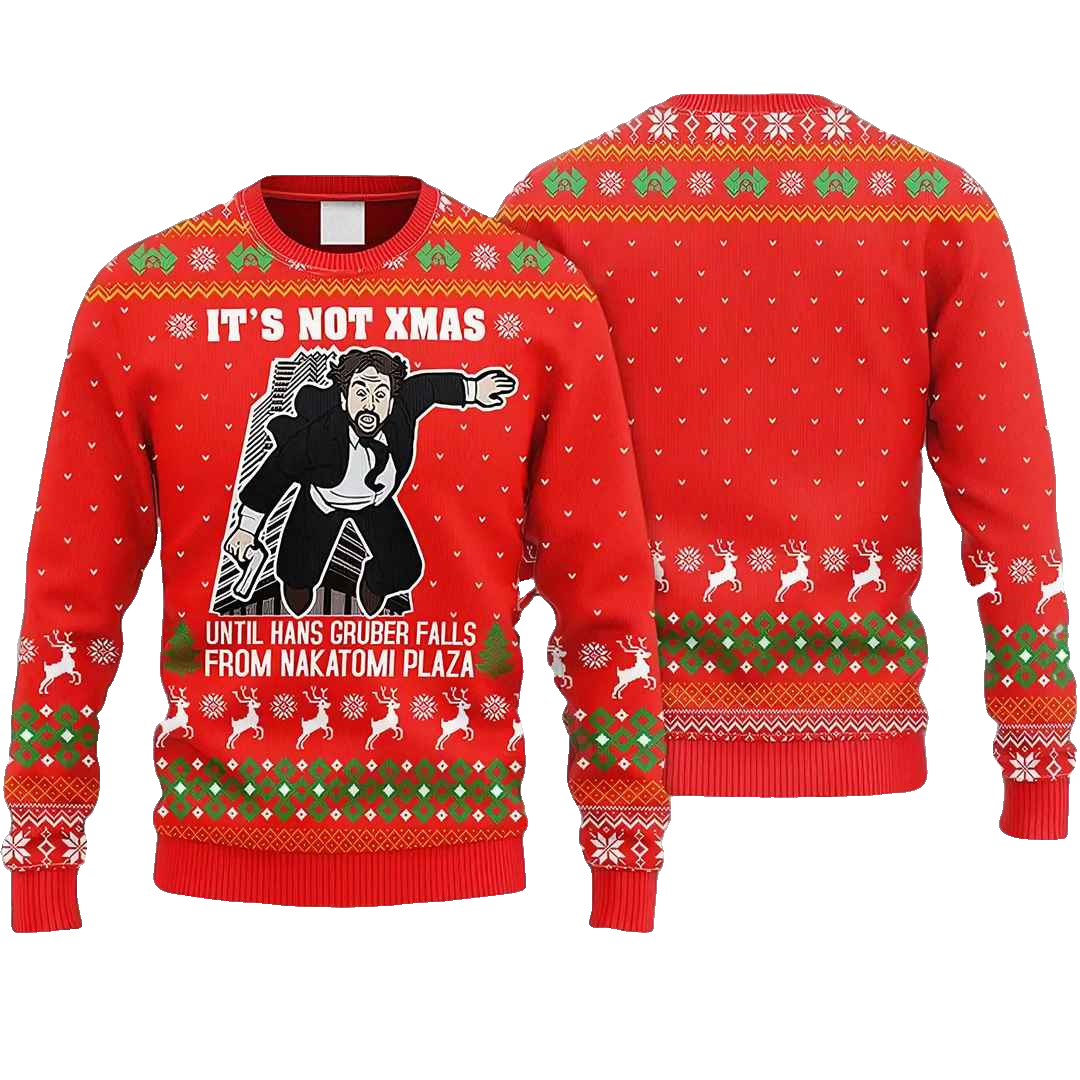 Nakatomi Plaza Christmas Party 1988 Ugly Christmas Sweater – Moonbestprint