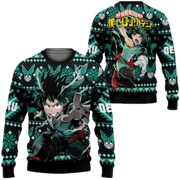 My Hero Academia Anime Izuku Midoriya Ugly Christmas Sweater 2025 – Moonbestprint