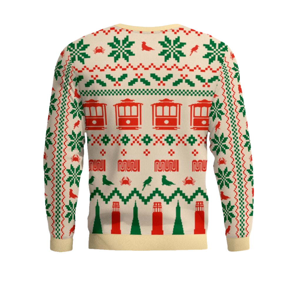 Muni Icons of San Francisco Holiday Christmas Ugly Sweater – Moonbestprint