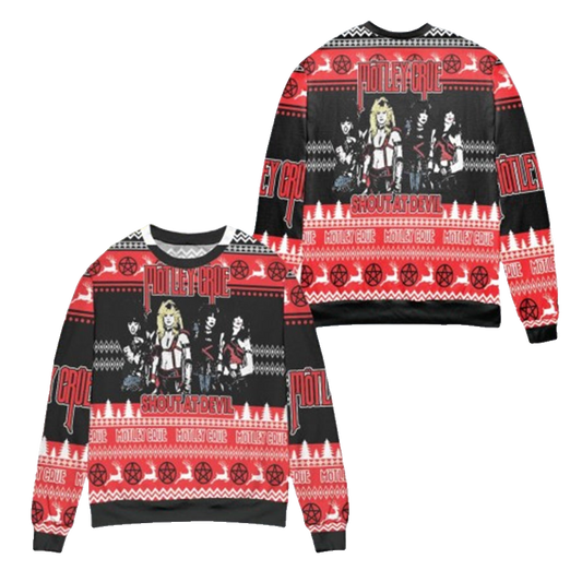 Motley Crue Band Shout At Devil Ugly Christmas Sweater – Moonbestprint