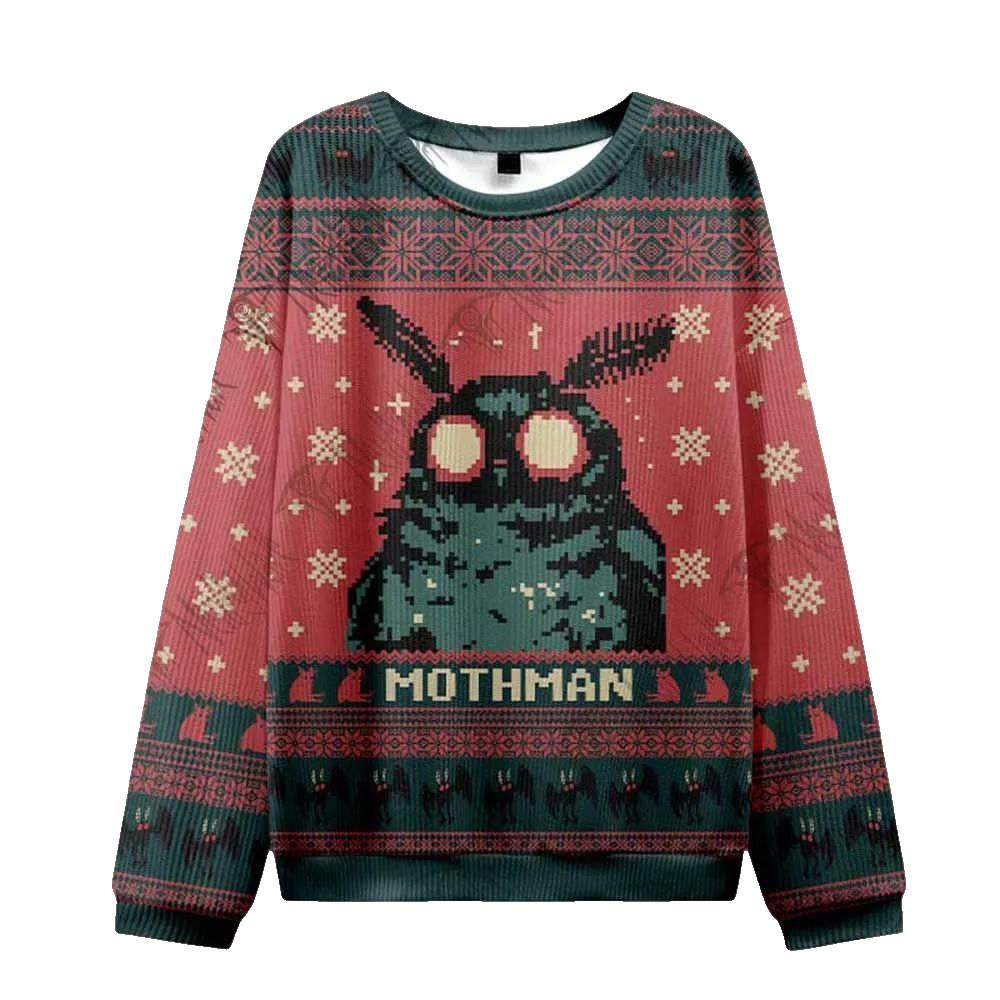 Mothman Ugly Sweater 2026 Christmas - Moonbestprint