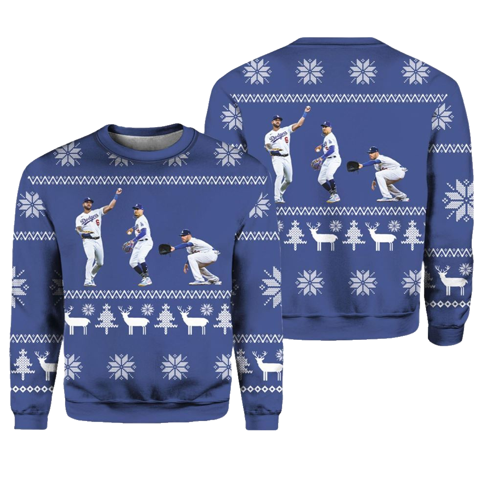 Mookie Freddie And David Dodger Ugly Christmas Sweater - Moonbestprint