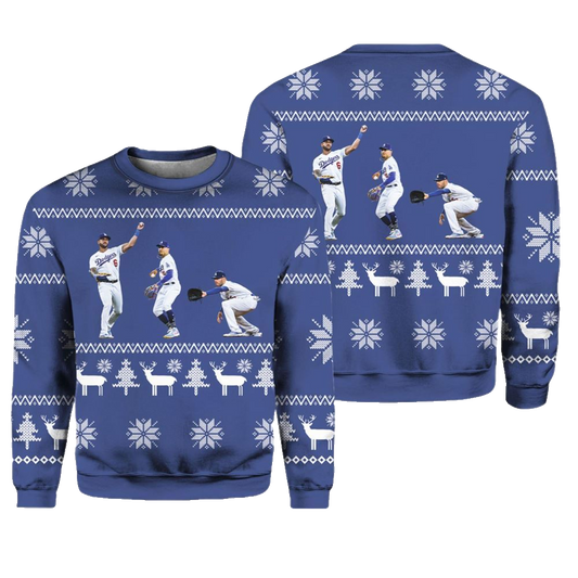 Mookie Freddie And David Dodger Ugly Christmas Sweater - Moonbestprint